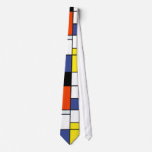 Composição A de Piet Mondrian - Arte Moderna Abstr