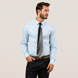 Gravata con franjas grises y negras