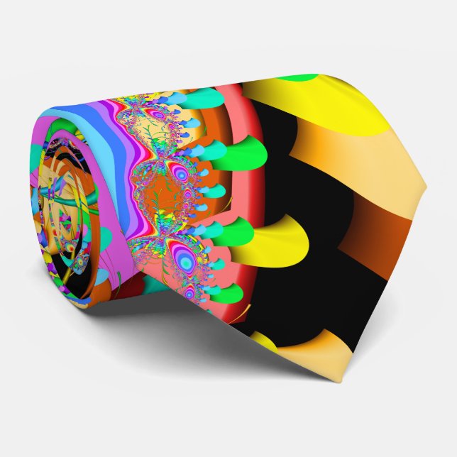 Gravata Confetes do Fractal (Rolled)