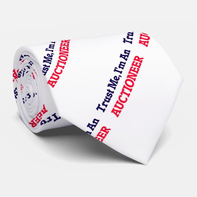 Gravata Confie-me, mim são um leiloeiro (Rolled)