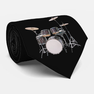 Gravata Conjunto de tambores com Cymbals Necktie
