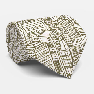Gravata Construindo Linhas Arquiteto Pescoço Único de Home