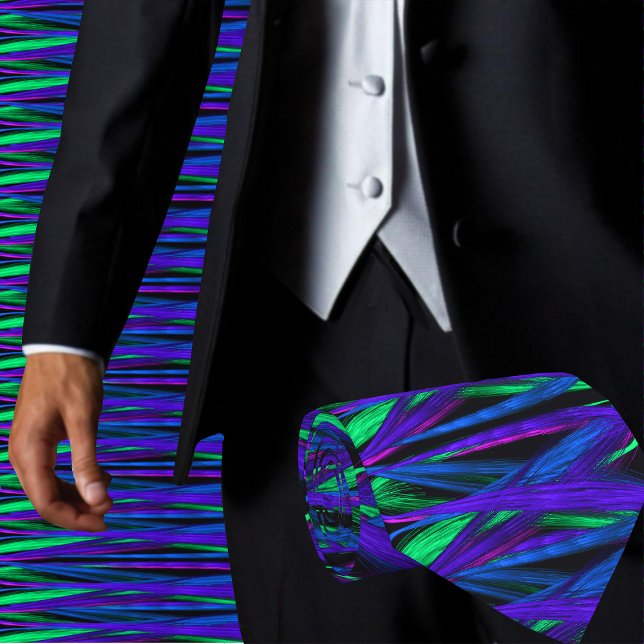 Gravata Contemporâneo artístico colorido de tendências Abs (Want to be the cool guy at the office ? Get styled in our Abstract Men's Neck Tie)