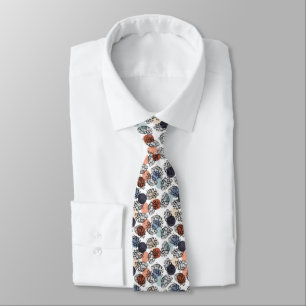 Gravata Copas Vintage em Branco