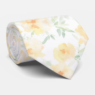 Gravata Cor de água de laranja amarelo esbranquiçado Elega
