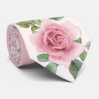 Gravata Cor-de-rosa-chic e brilho com ventilador Rosa