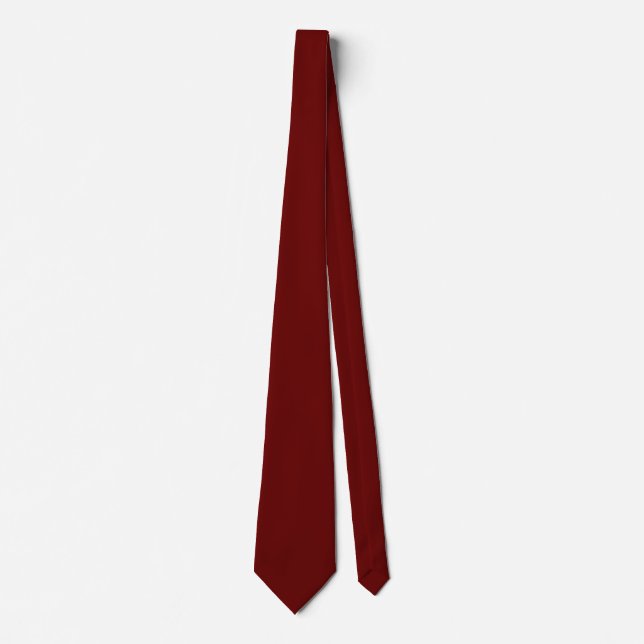 Gravata Cor do outono vermelho maroon (Frente)