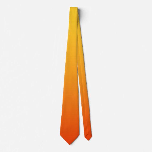 Gravata Cor Laranja Amarelo (Frente)