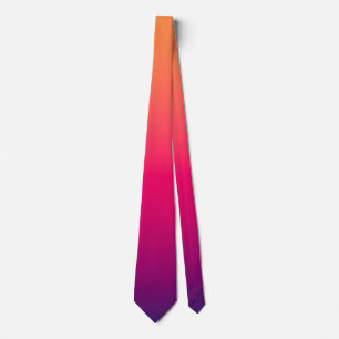 Gravata Cor Laranja Vermelho Roxo