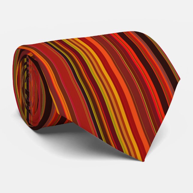Gravata Cor quente - Estilo de tendência - Padrão de distr (Rolled)