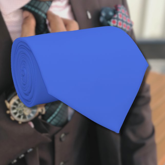 Gravata Cor Real Azul Sólido | Clássico | Elegante (Criador carregado)
