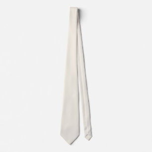 Gravata Cor Sólida Branco cremosa