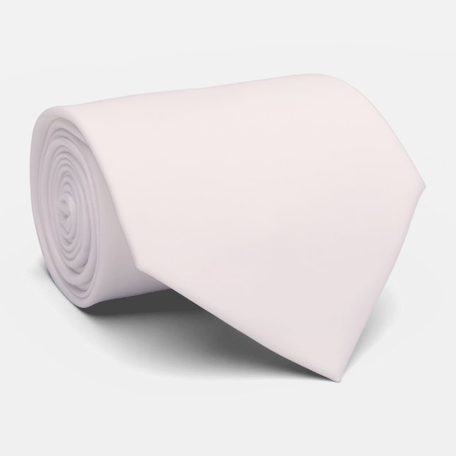 Gravata Cor Sólida Champanhe Rosa Claro (Rolled)