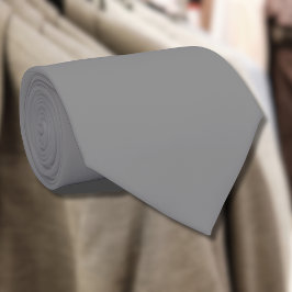 Gravata Cor Sólida da Cinza de Portadora | Elegante Clássi