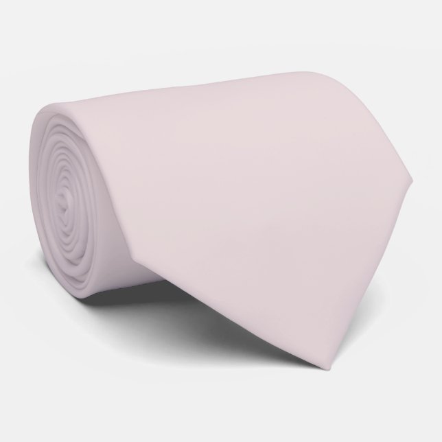 Gravata Cor Sólida Rosa Bailarina (Rolled)