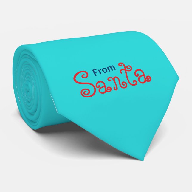 Gravata Cor Sólida Turquesa Média (Rolled)