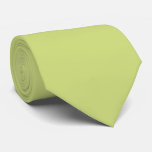 Gravata Cor Sólida Verde Limão Pálido