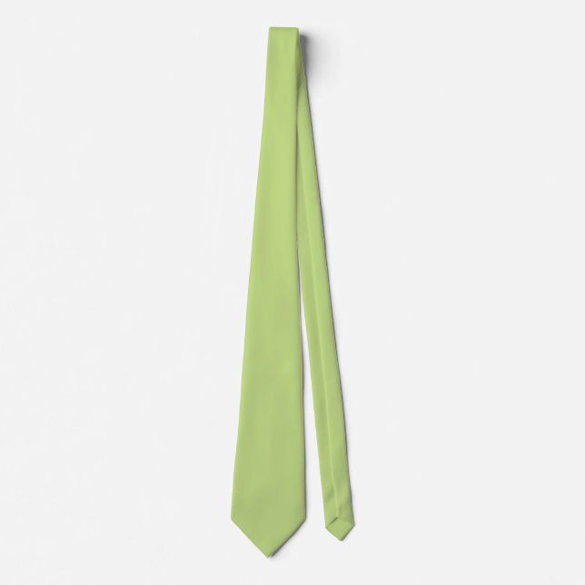 Gravata Cor verde primavera para personalização (Frente)