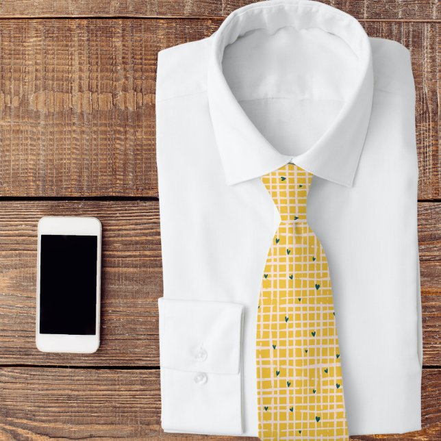 Gravata Coração Amarelo (Criador carregado)