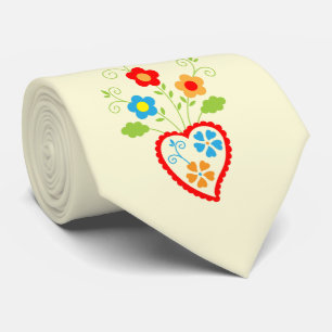 Gravata Coração romântico português