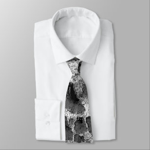 Gravata Coral com travesseiro redondo preto e branco a cor