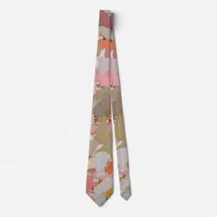 Gravata Coral Paint Splatter