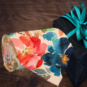 Gravata Coral Peach Indigo Marinho Azul Rosas Pescoço Flo