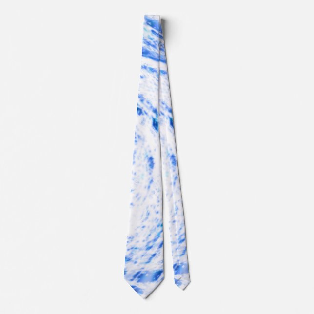 Gravata Corante azul e branco (Frente)