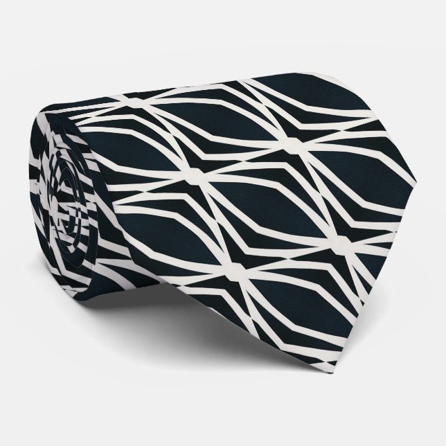 Gravata Corbata de estilo masculino moderno rayas (Rolled)