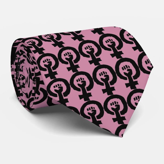 Gravata Corbata feminista (Rolled)