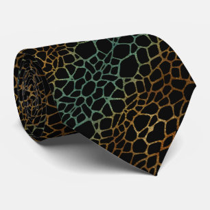 Gravata Corbata lujosa negra con color turquesa y miel