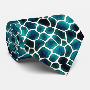 Gravata corbata turquesa con negro