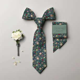 Gravata Cores de Natal Vintage Morris Masculina Persa