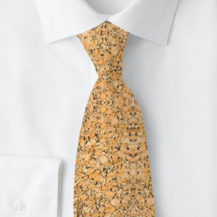 Gravata Cork Pattern Peachy Orange