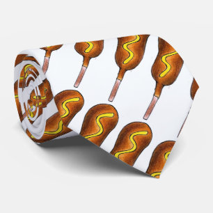 Gravata Corn Dog Corndog c/ Mostarda Hot Dog Comida