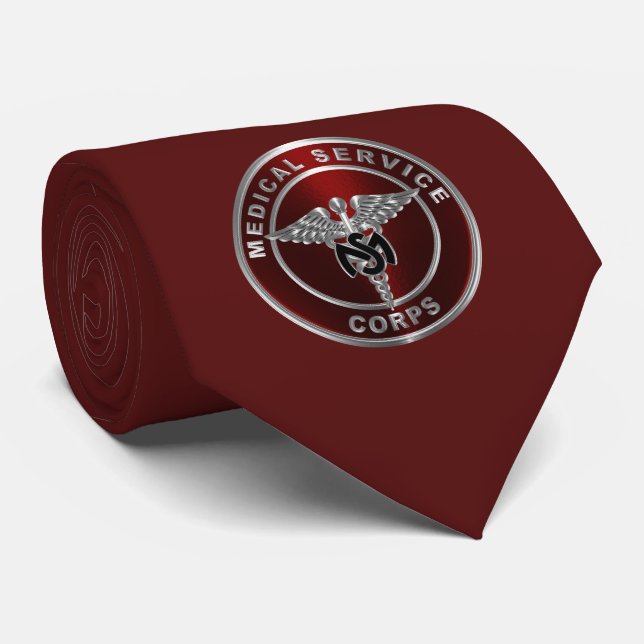 Gravata Corpo de Serviços Médicos do Exército (Rolled)