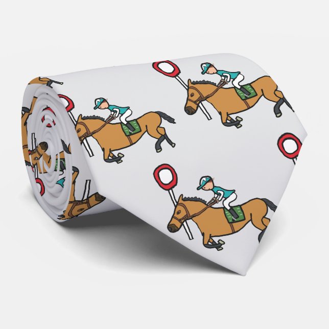 Gravata Corrida de Cavalos (Rolled)