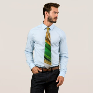Gravata Corte Clássico do Ouro Verde masculino