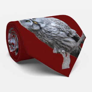 Gravata Coruja de Cinzas excelentes