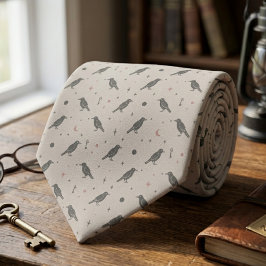 Gravata Corvo Celestial Dark Academia