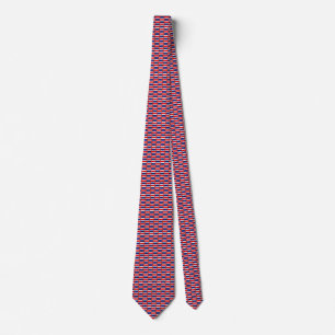 Gravata Costa Rica Flag Honeycomb Tie