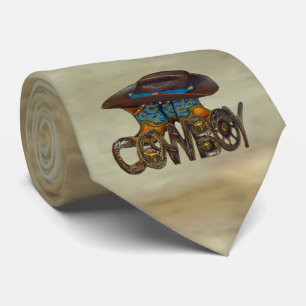 Gravata Cowboy de madeira