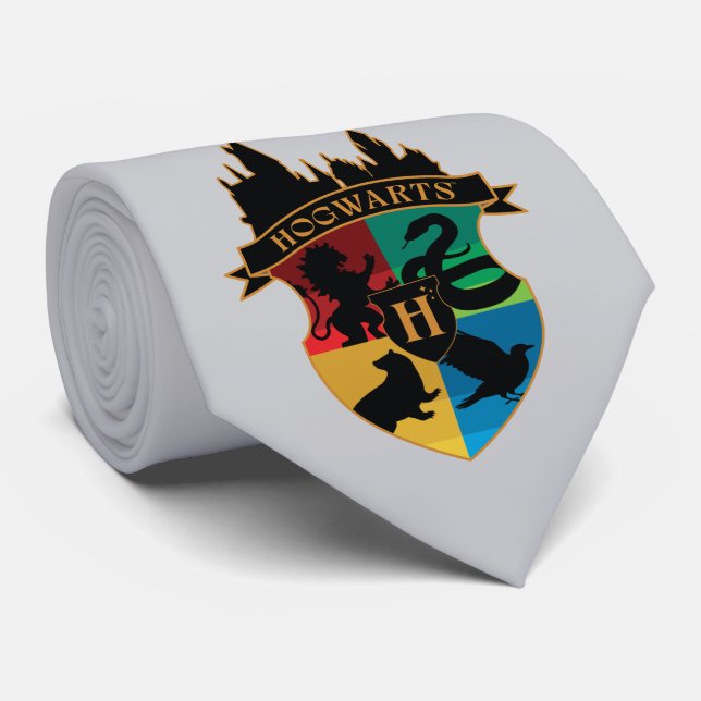 Gravata Crachá do Orgulho de Crest House do Castelo HOGWAR (Rolled)