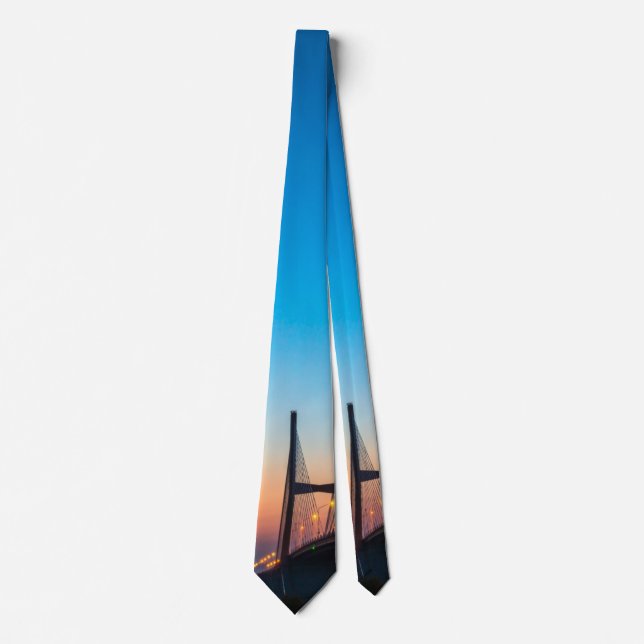 Gravata Crepúsculo Em Bill Emerson Bridge Neck Tie (Frente)