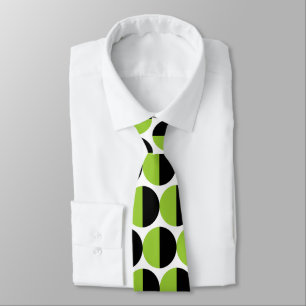 Gravata Crescentes alternativos 05 - Verde marciano e pret
