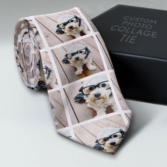 Gravata Criar uma Colagem de Fotos Personalizada com 3 Fot (Custom Tie with a Photo Collage)