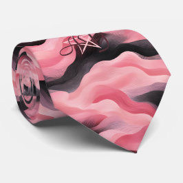 Gravata Crie suas próprias ondas ombre rosa elegante