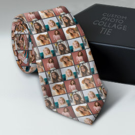 Gravata Crie um Padrão de Colagem de Fotos Personalizado -
