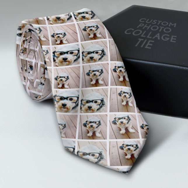 Gravata Crie uma colagem personalizada de fotos com 6 foto (Custom Tie with a Photo Collage)