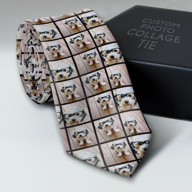 Gravata Crie uma colagem personalizada de fotos com 6 foto (Custom Tie with a Photo Collage)